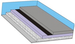 Ein Bild von einem Stück Dämmmaterial in einer Schachtel